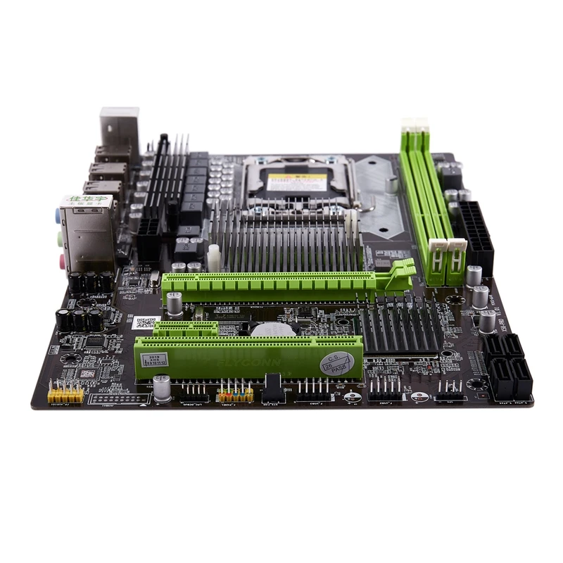 JIAHUAYU X58 pro pc настольный компьютер игровая материнская плата LGA 1366 гнездо USB2.0 DDR3 DIMM для E5502 L5506 W3503 Ec3539 Lc3528