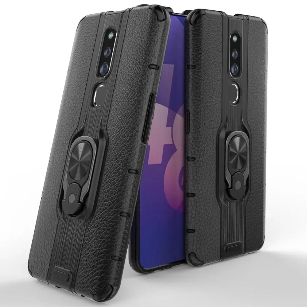 

For OPPO F11 PRO Case Hard PC Slim Protective Phone Case Finger Ring Holder Back Cover For OPPO F11 F 11 f11pro Magnet Coque