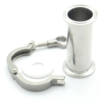 

Sanitary Pipe Fitting Set 1.5" 38mm OD Sanitary Spool Tube 50.5mm Ferrule +PTFE Gasket +Tri Clamp Length 4" 102mm