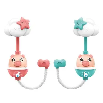 

Cute Cloud Suction Cup Faucet Shower Electric Pig Water Spray Toys Infants Bathroom Swimming Bathing Playing Gifts