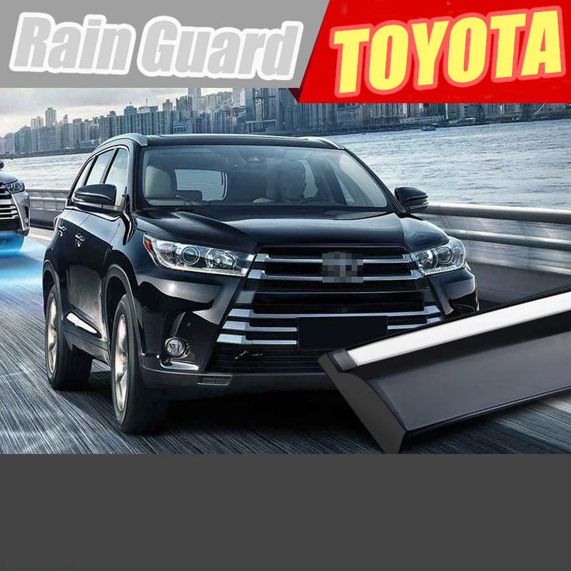 

For TOYOTA Previa/Hlghlander/Kluger/ Corolla EX/Crown/Rain Guard/Guard Smoke Window Rain Window Wind Visor 4Pcs/1 Set 2001-2014