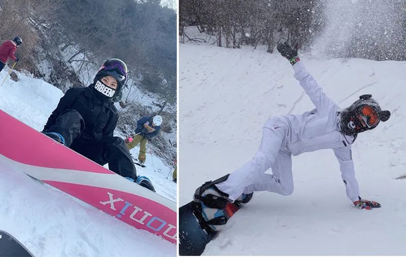 Winter Women's Ski Jumpsuit Ski Suit Women Snowboarding Suits Women Outdoor Sport Suit Ski Jacket Women One-piece Snowsuit