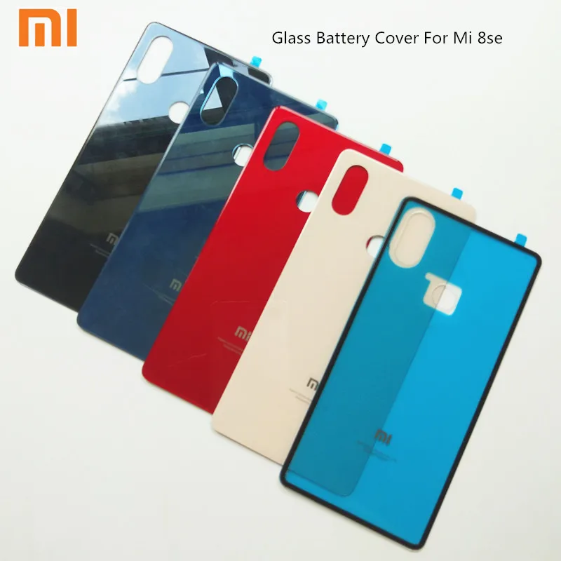 Xiaomi Mi 8 se Battery Cover 8se Rear Glass Door Housing Replacement For Mi8 Back Case With Adhesive | Мобильные телефоны и