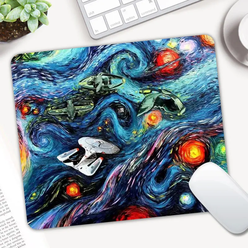 

Movie Star Trek Gaming Mouse Pad Computer Mousepad Rubber Desk Mice Mat for Laptop for LOL Dota 2