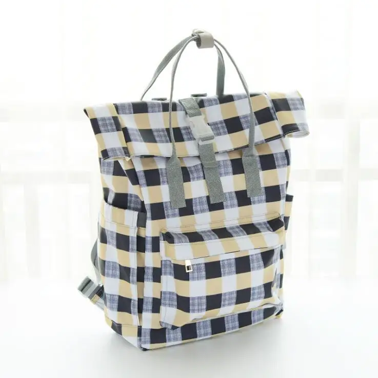 Сумка для кормления, Новая европейская британская сумка для мамы, на заказ, простая решетчатая многофункциональная переносная сумка на плечо, сумки для подгузников, сумка для мамы - Цвет: 3