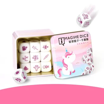 

DIY Dice Game Story Metal Boxes Family/Party/Friends Parents with Children Funny Imagine Magic Toys