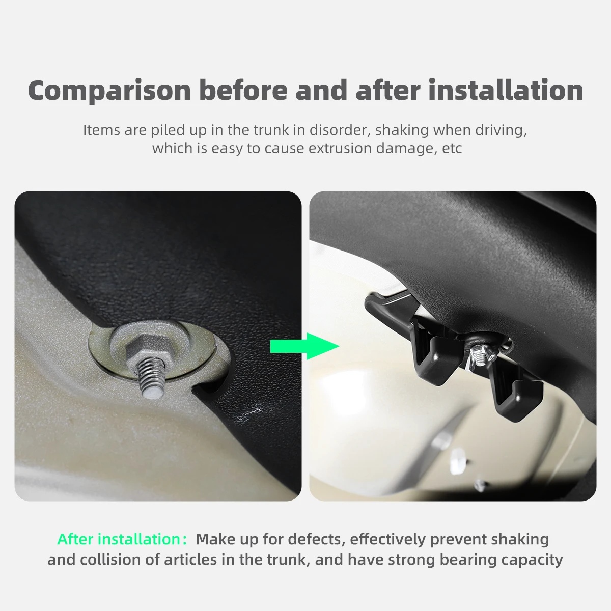 LUCKEASY For Tesla Model 3 Y Interior Modification Functional Accessories model3 Car Trunk Luggage Convenient Hook 1pcs/Set