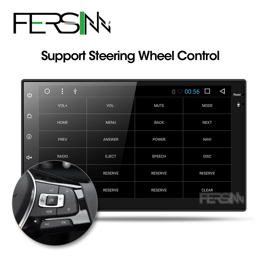 Top Fersinny CWD7060 2G android 9.0 car dvd gps navigation radio video player stereo universal 2 din radio car multimedia player gps 2