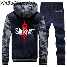 Дропшиппинг Slipknot мужская куртка толстовки брюки два комплекта пальто камуфляжные толстовки мужские свитера большого размера с капюшоном 5XL