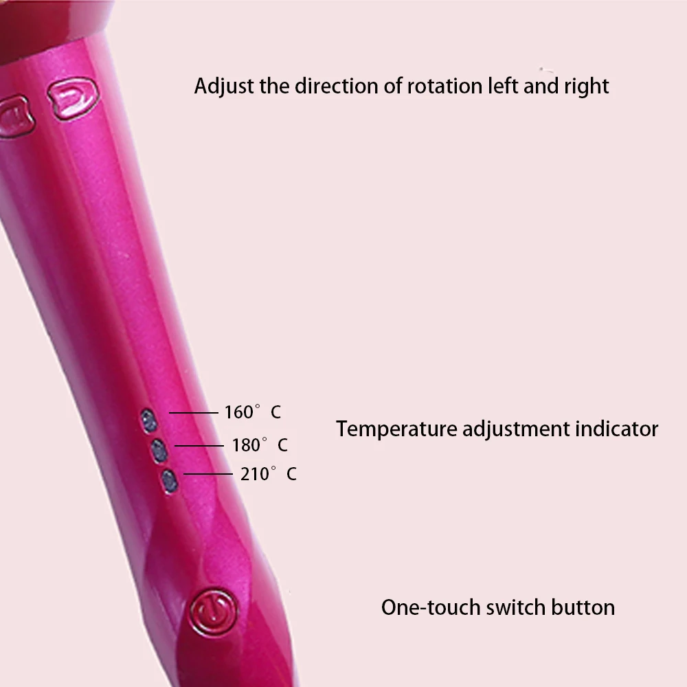 Description Picture 6 of itemAuto Rotary Hair Curler Tourmaline Ceramic Wavy Curl Magic 360 Automatic Curling Wand Irons Fast Heating Hair Styler