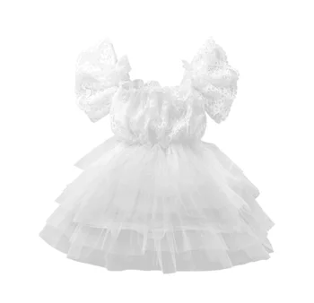 

0-24 Months Baby Girl Newborn Toddler Dress Party Tutu Dress Pageant Wedding Birthday Princess Dresses Summer Lovely Dress
