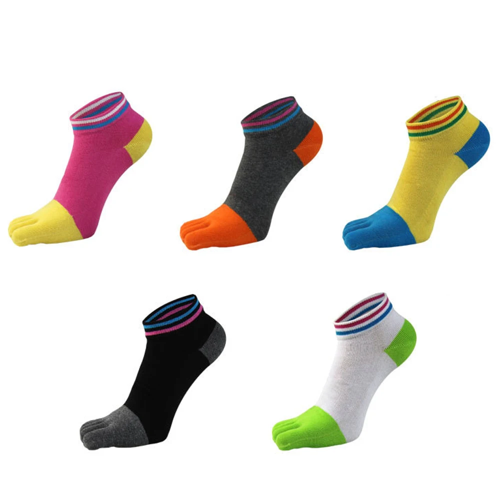 

5 pairs/lot cotton toe socks women girl colorful five fingers socks good quality calcetines harajuku ankle socks New