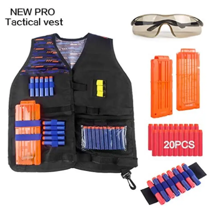 Игрушечный костюм для игрушечного пистолета Nerf, тактическое снаряжение, пистолет, челнок, пуля, аксессуары для журналов, зажим для пули, совместимый пистолет Nerf, Рождественский подарок - Цвет: BX010