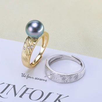 

3Pcs/Lot Classic Pearl Rings Holder S925 Sterling Silver Rings Settings Women DIY Handmade Rings Jewelry Findings&Components