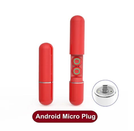 Red Android Для S10 TWS, Bluetooth 5,0, наушники, стерео, настоящие, беспроводные, свободные руки, наушники, водонепроницаемая гарнитура с внешним аккумулятором - Цвет: Red Android