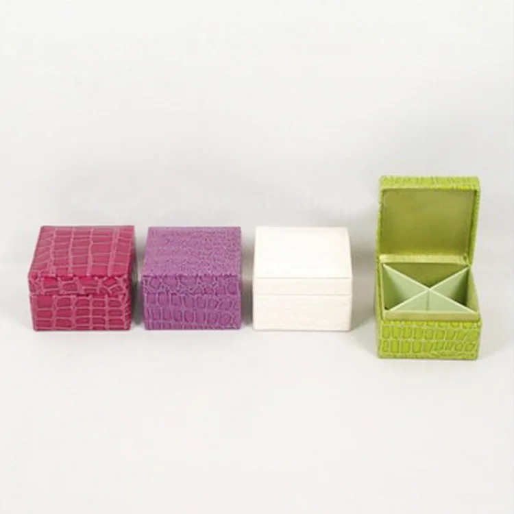 

Boutique Recommended PU Leather Jewlery Box Snakeskin Small Jewelry Storage Box-Style Small And Convenient Processing Customizab