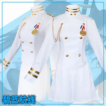 

collection Dresses Azur Lane Takao and Atago Uniform Women Skirt Lady White Battleframe Cosplay Costume Adult Outfit Clothing