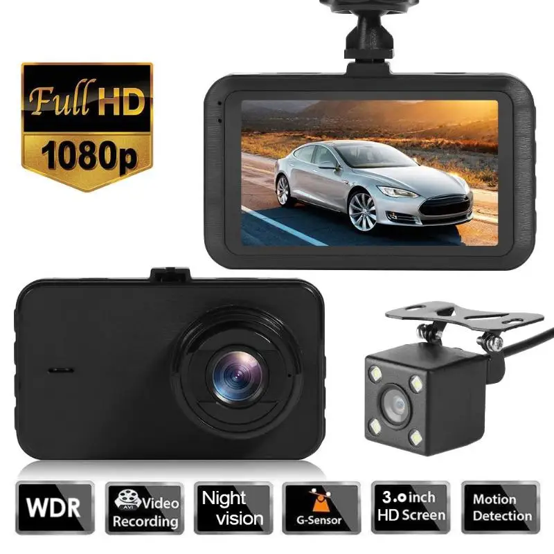 SE019B FHD 1080p Автомобильный видеорегистратор Камера с широким углом обзора Ультра Hd ночного видения парковочный монитор g-сенсор Ips водительский рекордер