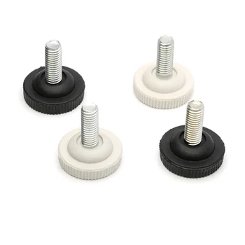 

12pcs Metal Face Nylon Base Furniture Table Chair Sofa Adjustable levelling Leg Feet Glide Slide Leveler Screw-in M8 Bolt on Pad
