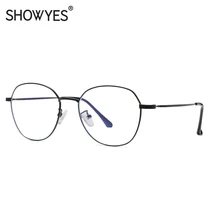 SHOWYES, женские очки, синий светильник, светофильтр, очки для компьютера, леди, анти-синий луч, компьютерные очки, Овальный светильник, оправа для веса 018