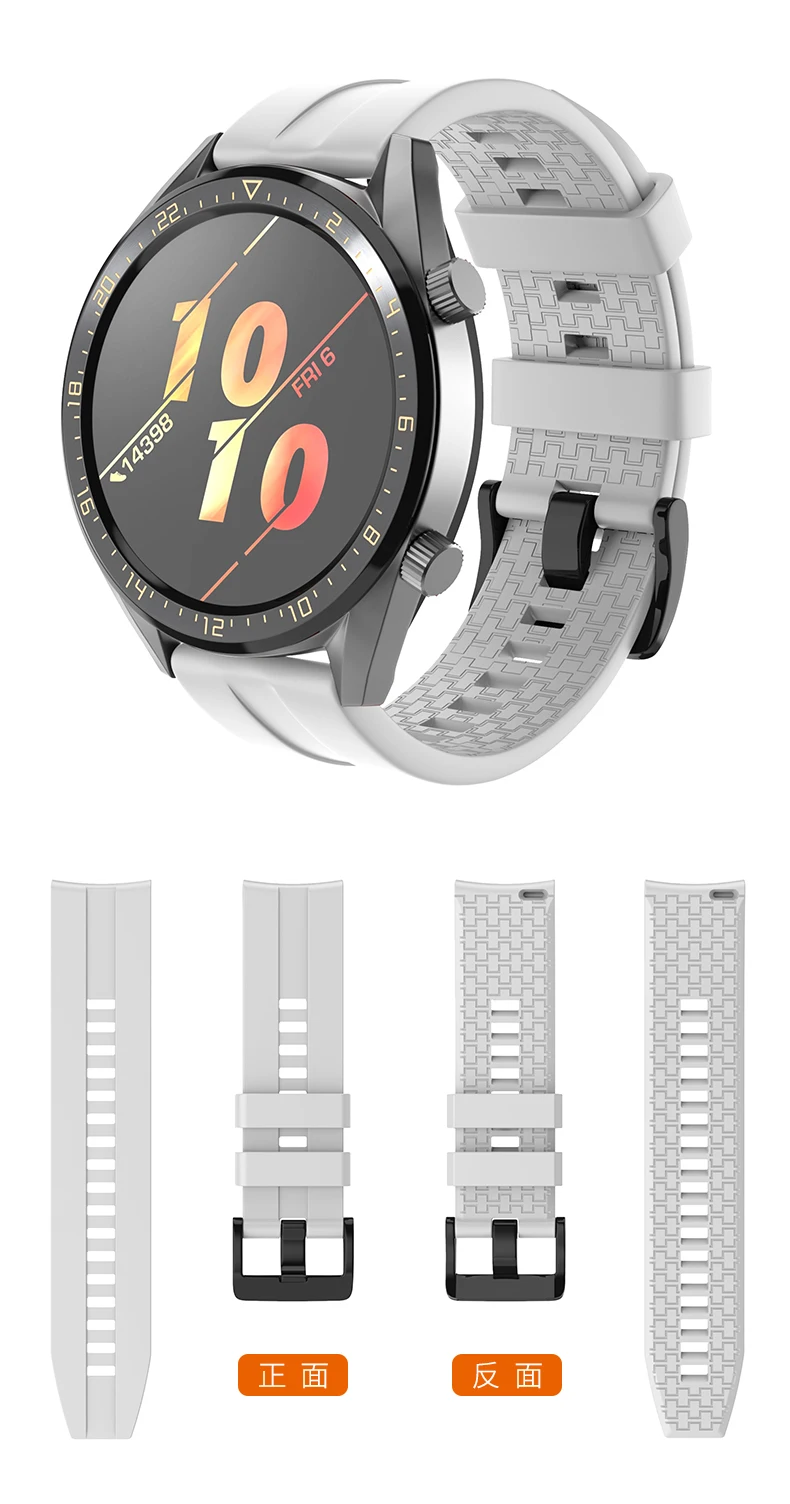 Для huawei Watch GT 2 GT2 46 мм смарт часы силиконовые Оригинальные спортивные часы браслет 22 мм ремешок для часов Honor Watch Magic 2
