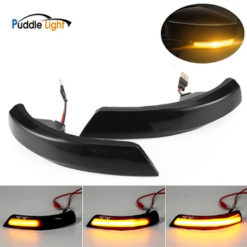 

2Pcs Dynamic Turn Signal Light LED Side Wing Rearview Mirror Indicator Blinker Repeater Light For Ford Kuga Escape Ecosport