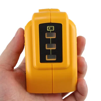 

USB Converter Charger Adapter Phone Tablet Quick Charger USB Charger Fast Charging for DEWALT 14.4V 18V 20V Li-ion Battery