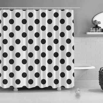 

Polka Dot Pattern Seamless Background Vector Decorative Shower Curtain for Bathroom,72''L x 72''W