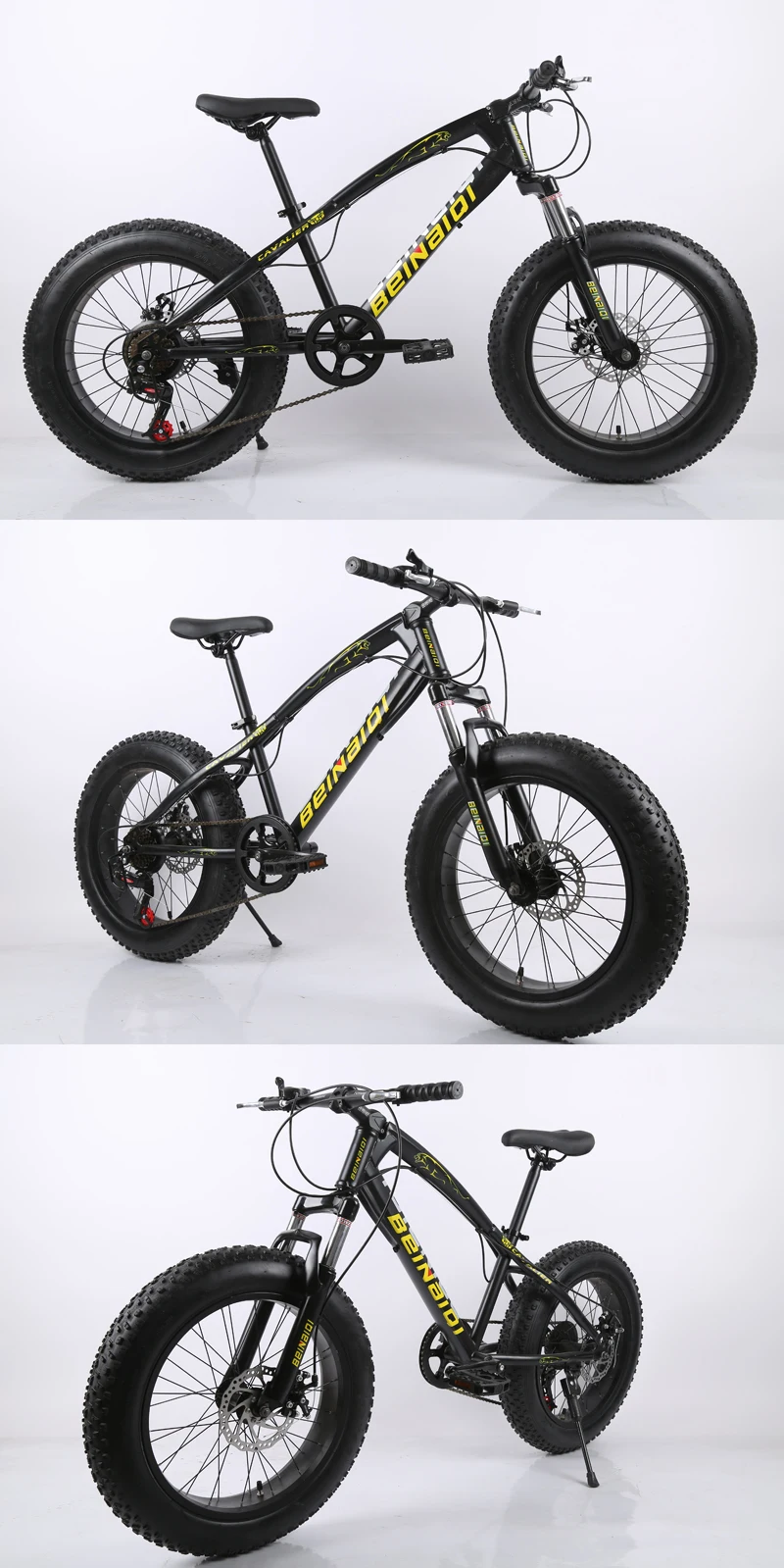 20 inch fat bike children kid fat tire mountain bike Beach cruiser bicycle high quality carbon steel disc brake big wheel MTB