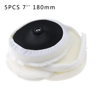 

Wool Waxing Polishing Buffing Wheel W/ Backing Bonnet Pad Auto Car 8500 RPM