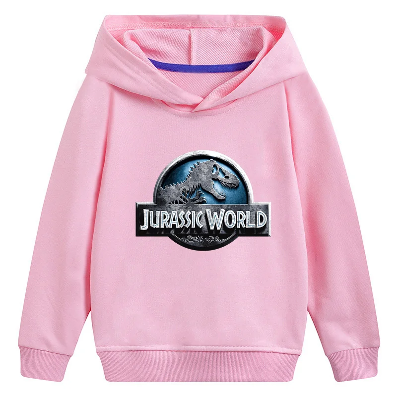 Jurassic Park/World Dinosaur Kids Hooded Hoodies Girls Clothes