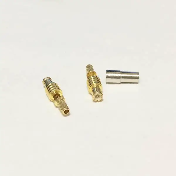 1 шт. Новый RF MCX Штекерный соединитель обжимной для RG316 RG174 LMR100 прямой Золотой