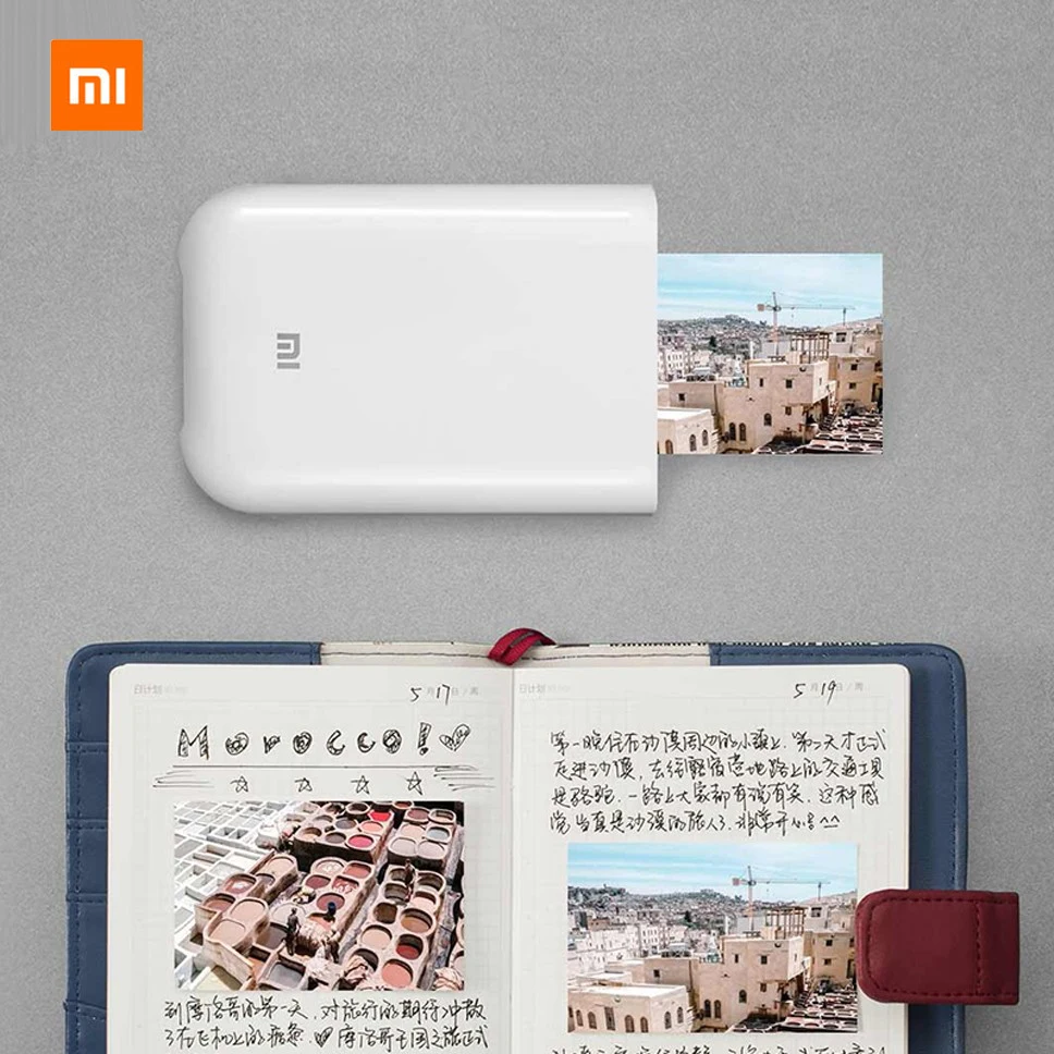 Xiaomi mijia AR принтер 300 точек/дюйм портативный фото мини карман с поделкой DIY 500 мАч принтер с картинками Карманный принтер работа с mijia