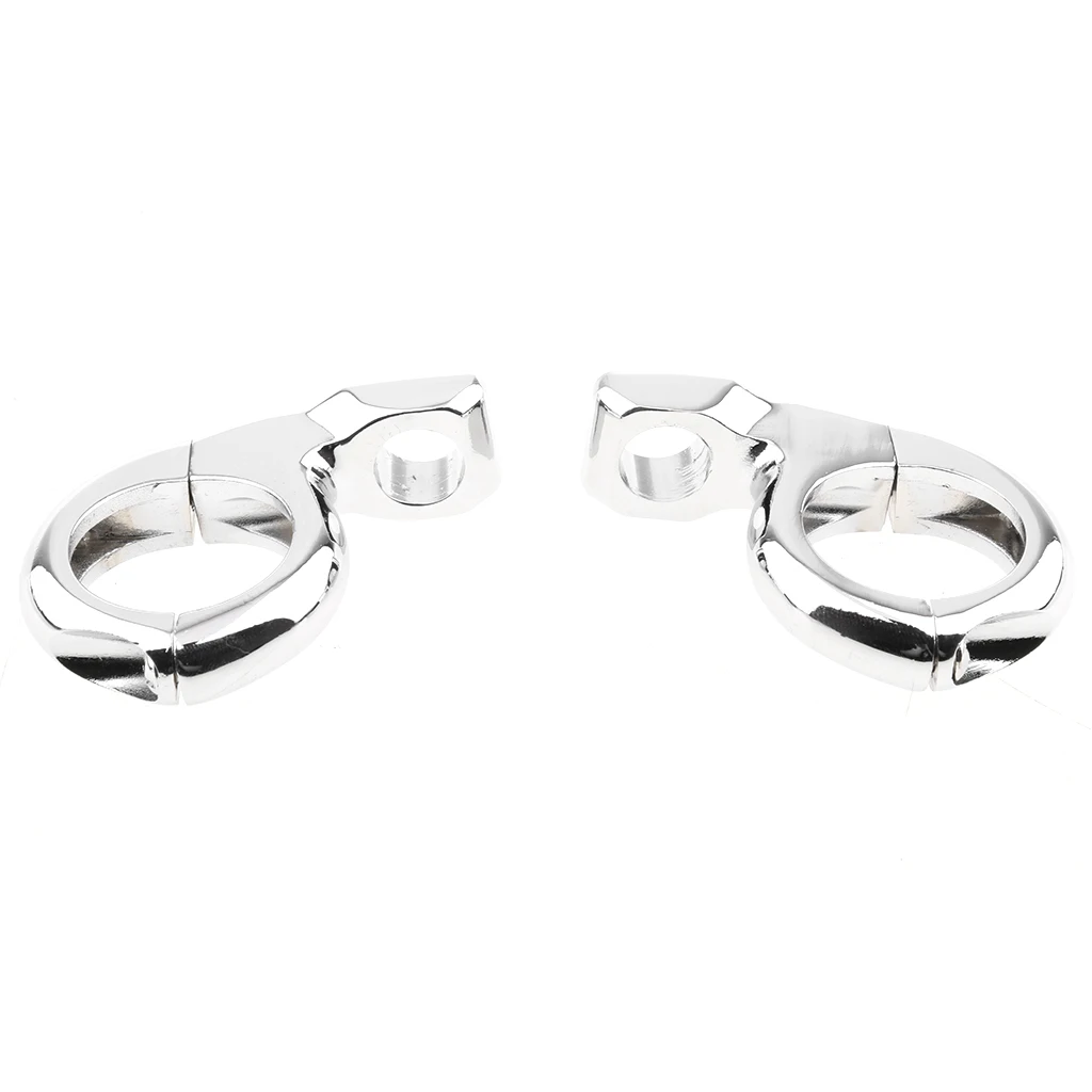 25mm Motorcycle Handlebar Turn Signal Mirror Mount Clamps for Yamaha Black