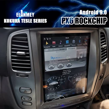 

Car Radio Player GPS Navigation PX6 Tesla Bluetooth Screen Android 9 Multimedia For LEXUS LX470 2004 2005 2006 Stereo Head Unit