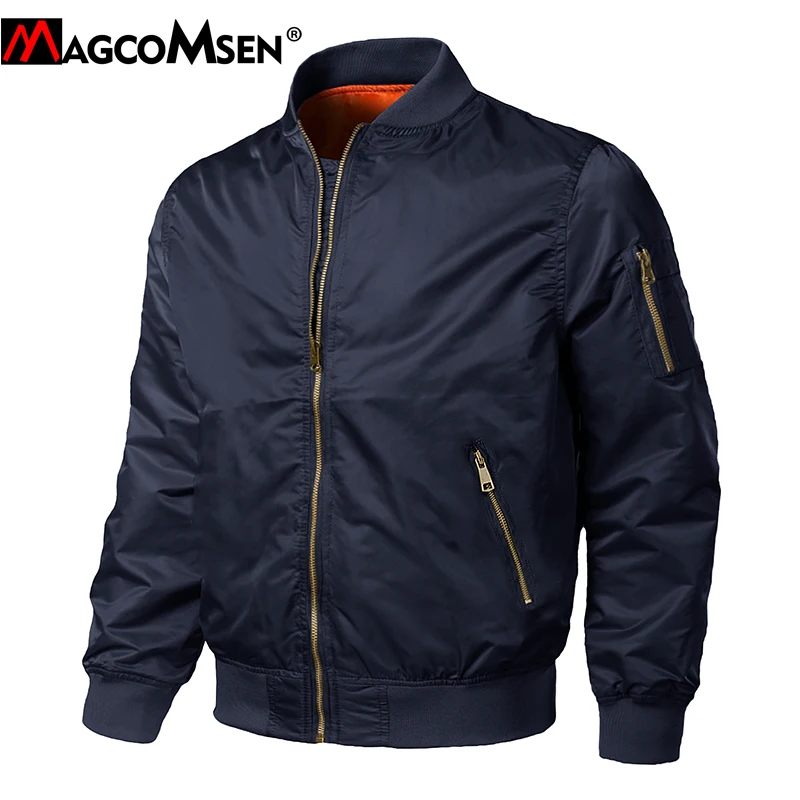 MAGCOMSEN/зимние куртки для мужчин MA1, куртка-пилот, пальто, теплая хлопковая стеганая повседневная куртка, Военный стиль, армейский пуховик, 4XL