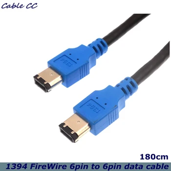 

150cm 6-pin/6-pin Firewire 400 Firewire 400 6-pin/6-pin Ilink Ieee 1394 cable black HD camera data cable