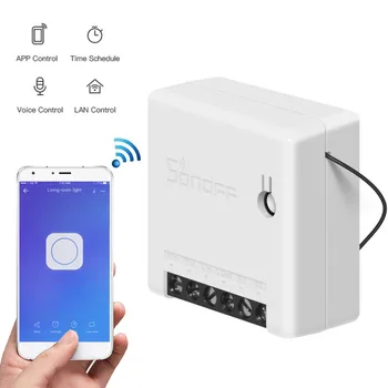

1/10PCS Sonoff Mini DIY Smart Switch Small Ewelink Remote Control Wifi Switch Support An External Compatible Alexa Google Home
