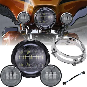 

7 Inch led lights for motorcycle headlight & 4.5 inch Harley Motorcycle fog light