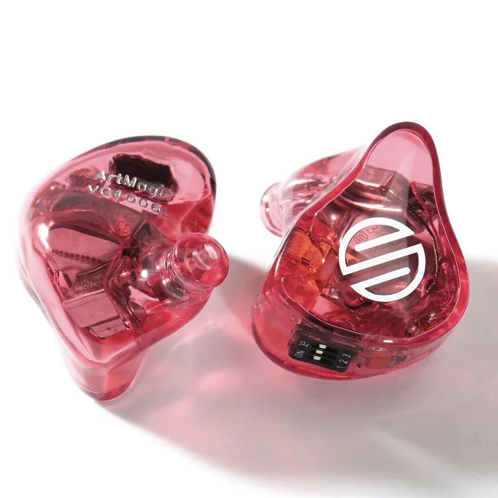 Pomegranate red BGVP HIFI жорикмажорик VG4 4 мотоцикла панцири equilibradas personalizables RU monitores de услышано интерфейс MMCX con кабель HIFI наушники Auriculares - Цвет: Pomegranate red
