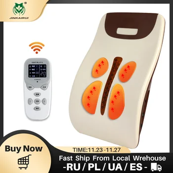 

Jinkairui Pulse Physical Therapy Waist Massager Traction Hyperthermia Multi Modes Methods Relieve Pain Best Gifts for Parents