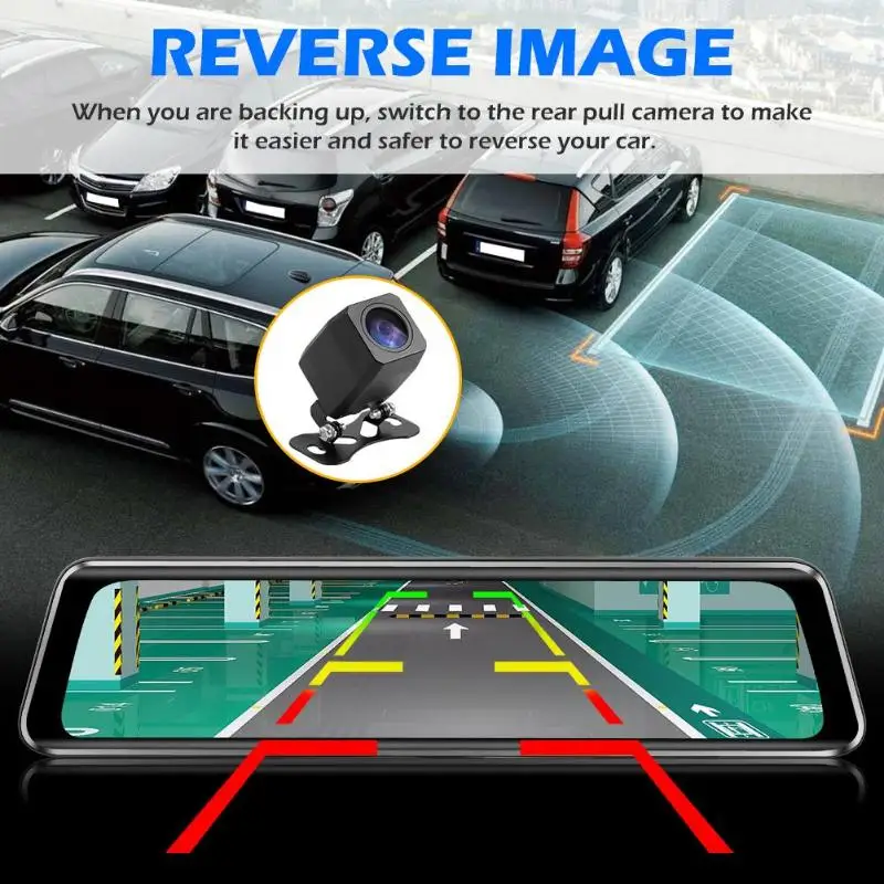 Phisung Z66 4G Android 8,1 Автомобильная dvr камера зеркало заднего вида WiFi gps видеорегистратор