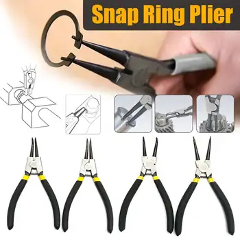 

7 Inch 4 Pcs/Set Internal External Curved Straight PliersRetaining Clips Snap Ring Tip Circlip Pliers For Useful Hand Tool