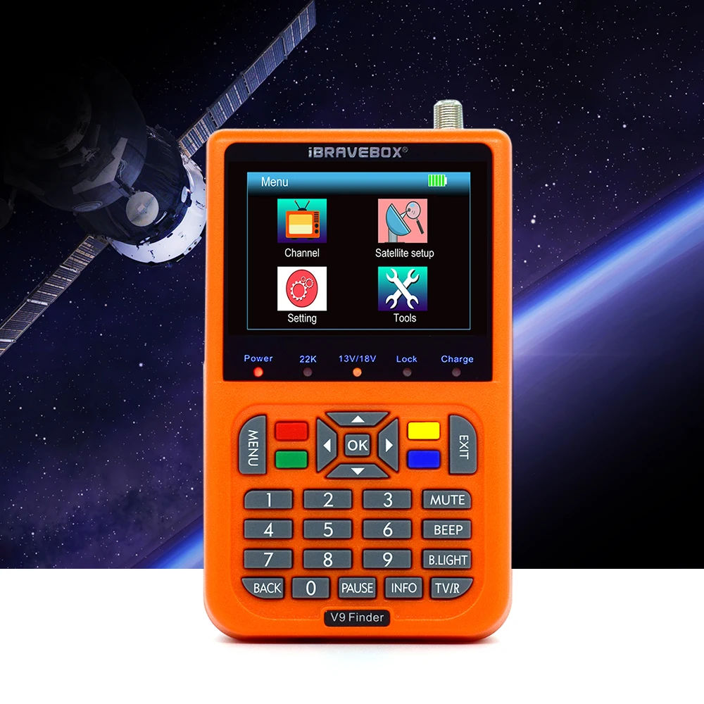 Портативный прибор для поиска спутниковых сигналов V9 с ЖК дисплеем 3 5 дюйма| |
