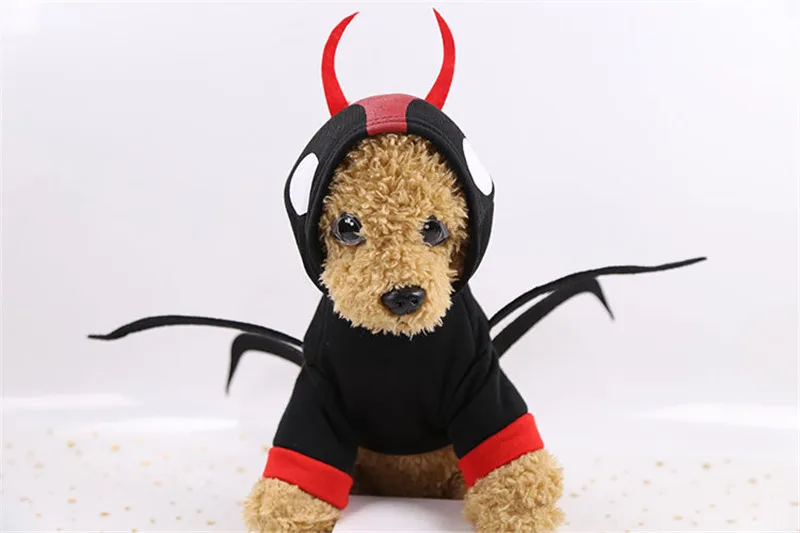 Одежда для собак на Хэллоуин забавная кофта с капюшоном для домашнего животного костюм для маленьких собак и кошек теплое пальто для собаки куртка с рисунком пауков Чихуахуа питомец