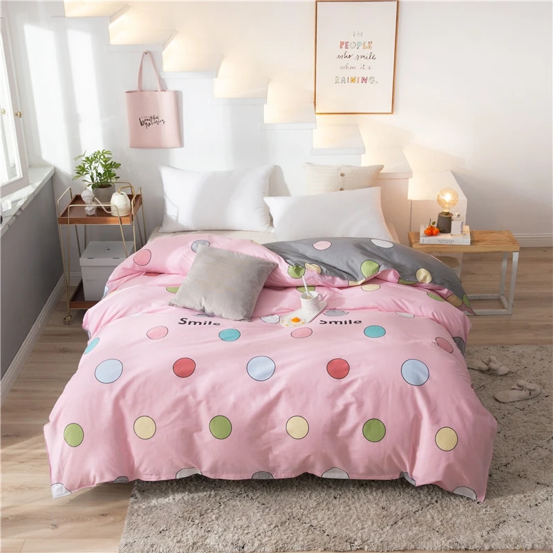 

Duvet Cover 100% Cotton Bedspread Printing Quit Cover Pink Queen Soft Duvet Cover Thicken Cover King Queen Twin Size Bed Decor