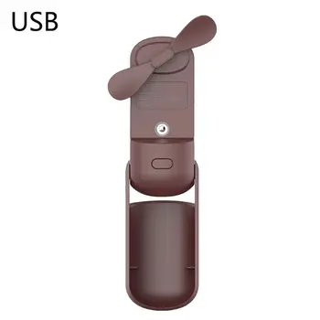 

Mini Portable Folding USB Rechargeable Humidifying Water Spray Cool Handheld Fan A2UE