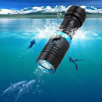 

Professional scuba 100M diving flashlight xm l2 led lantern underwater worklight lamp waterproof torch flashlight 26650 18650
