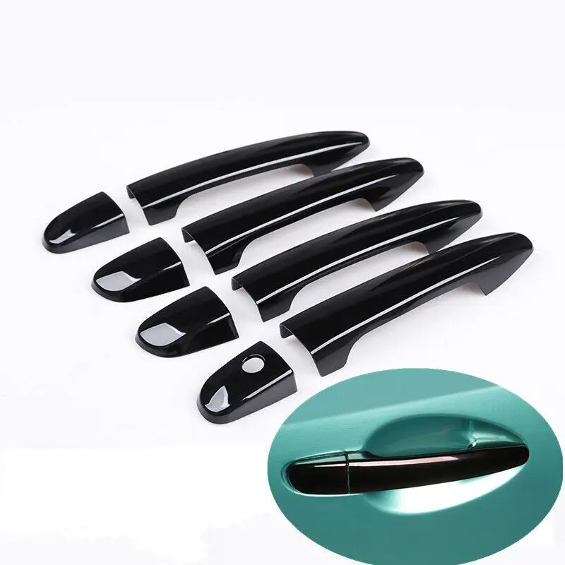 

For Mazda 2 2008-2019 Mazda 3 2010-2019 Mazda 6 2007 - 2019 Gloss Black Chrome Car Door Handle Cover Trim Styling Accessories