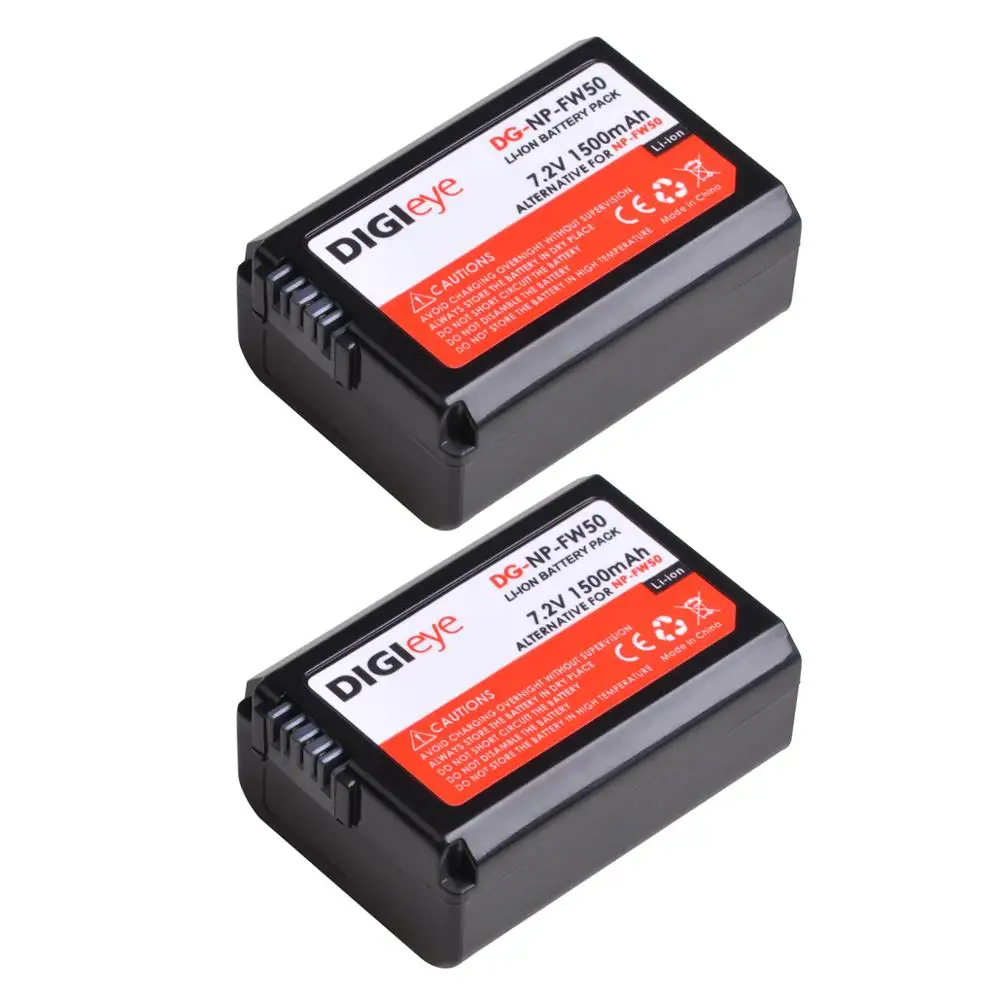 1500 мА/ч NP FW50 NPFW50 Батарея для Sony A6000 A6400 A6500 A6300 A7 A7II A7RII A7SII A7S A7S2 A7R A7R2 RX10|Цифровые